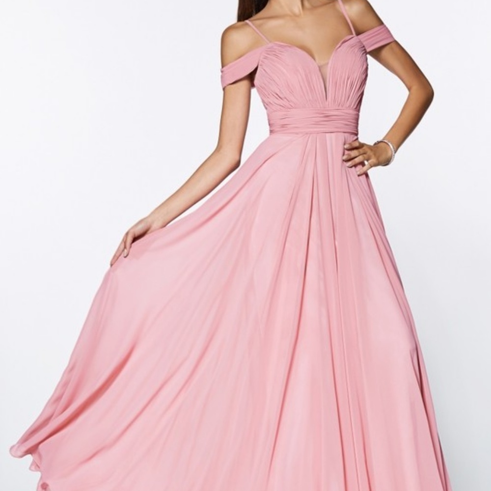 MOTHER OF BRIDE EVENING DRESS GOWN CDCJ241BLUSH - Picture 5 of 6
